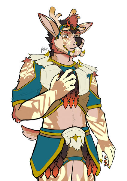 Half-body (Flat color)